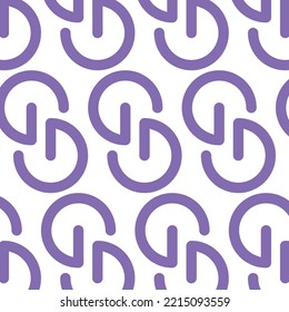 Abstract fashionable seamless pattern, texture, background, wallpapers, endless ornament, repeating print. Letter G pattern. Stylish wrapping paper, fabric, packaging design