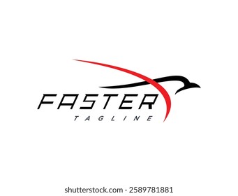 Abstract Fast Bird Eagle Logo Design Vector
