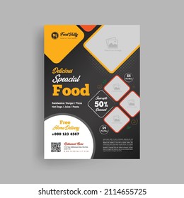 Abstract Fast Food Poster Design Fridays Offer Special Offer Food Menu Cover Brochure Design Template For Restaurant