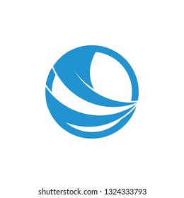 abstract fast movement circle geometric logo