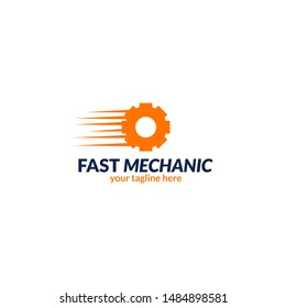abstract fast repair logo, auto logo with modern concept