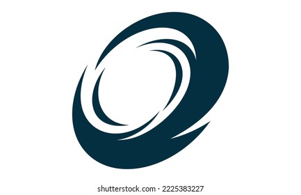 abstract fast spinning wheel logo