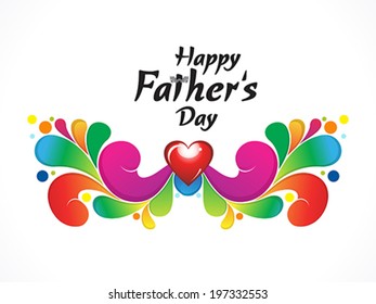 abstract father day background vector illustration