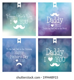 abstract father's day background with some special objects