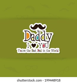abstract father's day background with some special objects