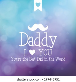 abstract father's day background with some special objects