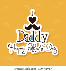 abstract father's day background with some special objects