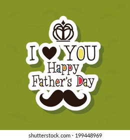 abstract father's day background with some special objects