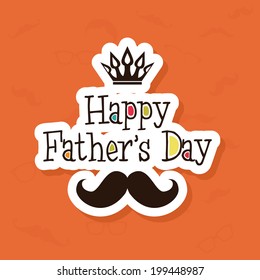 abstract father's day background with some special objects