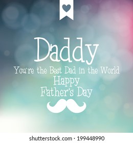abstract father's day background with some special objects