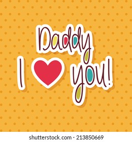Abstract father's day background with some special objects