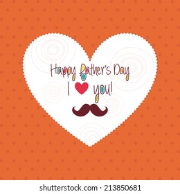 Abstract father's day background with some special objects
