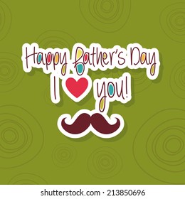 Abstract father's day background with some special objects