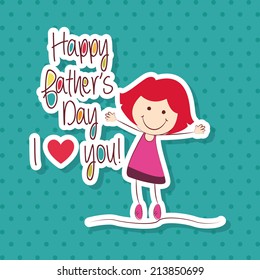 Abstract father's day background with some special objects