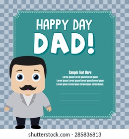 abstract father's day background with some special objects