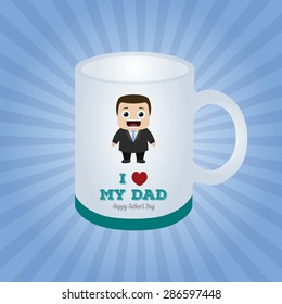 abstract father's day background with some special objects