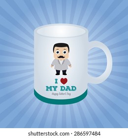 abstract father's day background with some special objects