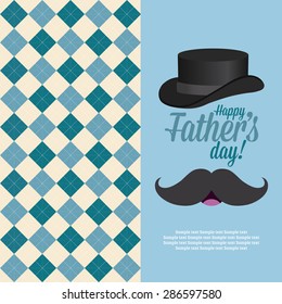 abstract father's day background with some special objects