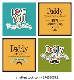 abstract father's day background with special objects