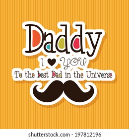 abstract father's day background with special objects