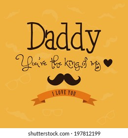 abstract father's day background with special objects