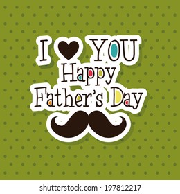 abstract father's day background with special objects