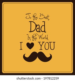 abstract father's day background with special objects