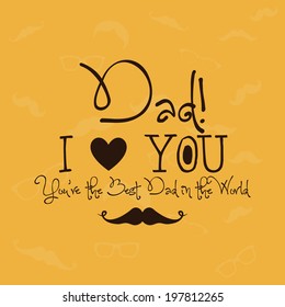 abstract father's day background with special objects