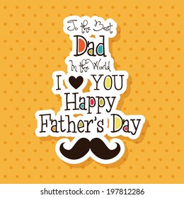 abstract father's day background with special objects