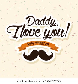 abstract father's day background with special objects