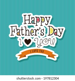 abstract father's day background with special objects