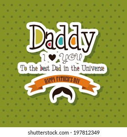 abstract father's day background with special objects