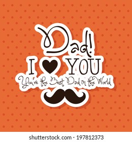 abstract father's day background with special objects