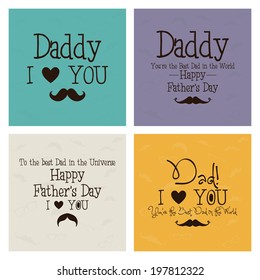 abstract father's day backgrounds with special objects