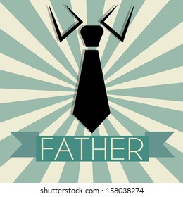 abstract father's symbol on special background