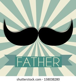 abstract father's symbol on special background