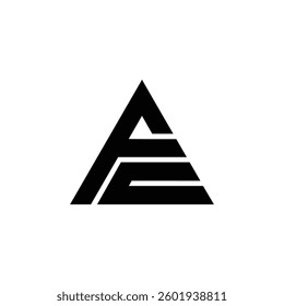 Abstract FC or CF Triangle Logo Design