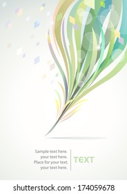 Abstract Feather Pattern Background