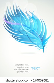 Abstract Feather Pattern Background