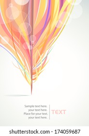 Abstract Feather Pattern Background