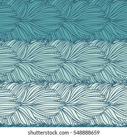 Abstract feather seamless vector pattern. Decorative hand drawn vintage background.