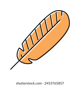abstract feather soft fluffy color icon vector. abstract feather soft fluffy sign. isolated symbol illustration
