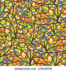 abstract feathers. bright seamless texture. Use as a backdrop, the fill pattern