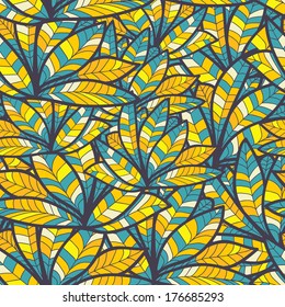 abstract feathers. bright seamless texture. Use as a backdrop, the fill pattern