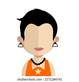 Abstract Female avatar many uses for advertising, book page, paintings, printing, mobile wallpaper, mobile backgrounds, book, covers, screen savers, web page, landscapes, birthday card, greeting cards