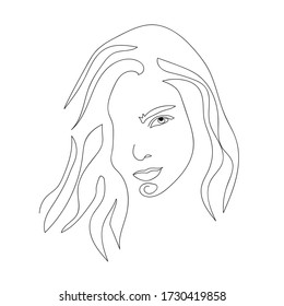 Girl Draw Outline Images Stock Photos Vectors Shutterstock