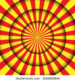Abstract festive background. Circus stage lines and spotlights.