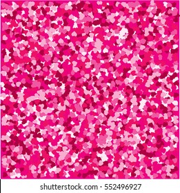 Abstract festive background with hearts for Valentine's Day. Vector illustration