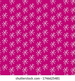 Abstract festive background, pattern with snowflakes. manual graphics of New Year's packing. Snowflakes of different shapes. Design for packaging, wallpaper, textiles, designer paper. Isolated 