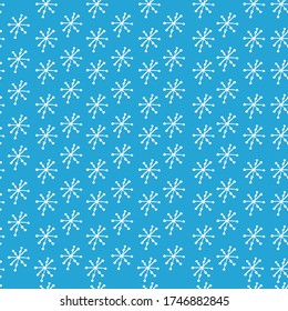 Abstract festive background, pattern with snowflakes. manual graphics of New Year's packing. Snowflakes of different shapes. Design for packaging, wallpaper, textiles, designer paper. Isolated 